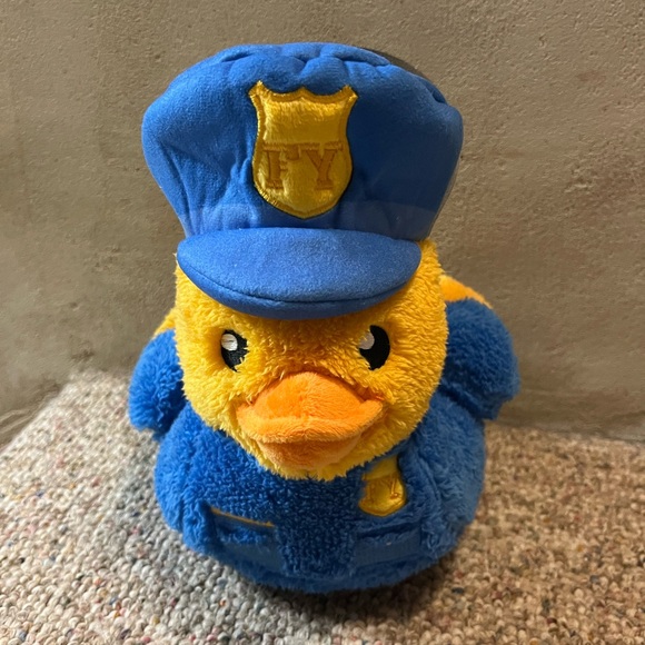 🆕 FuzzYard Plush Police Duck Dog Toy - Picture 2 of 8